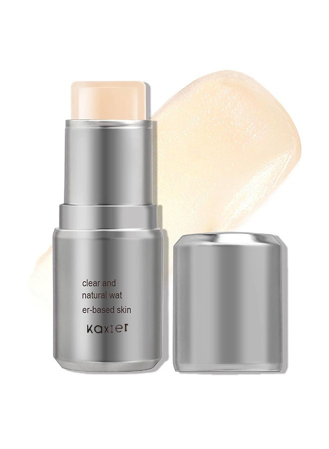 Kaxier Clear Highlighter Stick, Sheer Dewy Glow Face Highlighter, Radiance Balm for Glass Skin, Lightweight Creamy Multiuse Makeup Stick, Buildable Watercolor Makeup Balm #101 Clear - Image 1