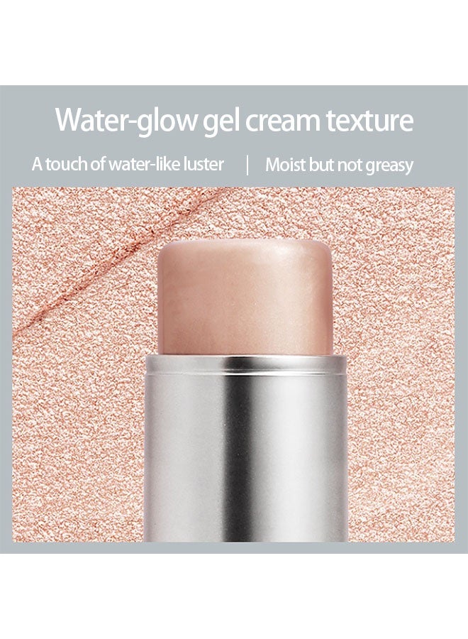 Kaxier Clear Highlighter Stick, Sheer Dewy Glow Face Highlighter, Radiance Balm for Glass Skin, Lightweight Creamy Multiuse Makeup Stick, Buildable Watercolor Makeup Balm #101 Clear - Image 5