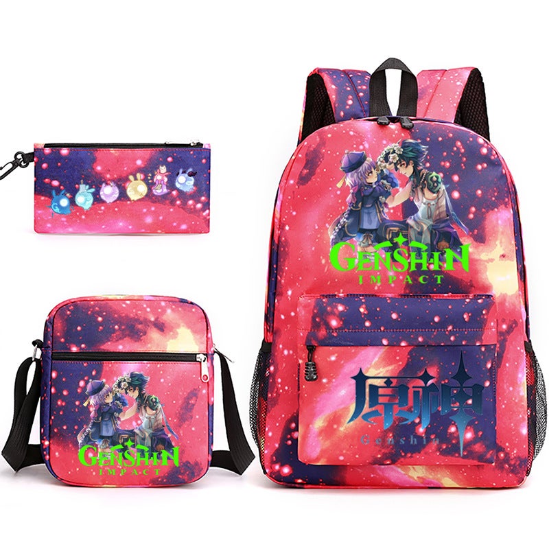 Game Original Star Student Schoolbag Three-Piece Set Youth Male And Female Backpack - Image 1