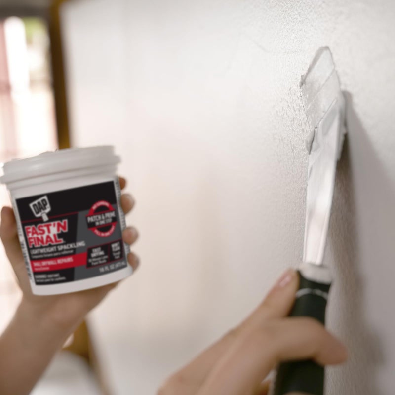 Dap 12141 Fast'N Final Spackling Interior and Exterior White 16 Fl Oz (Pack of 1) - Image 4