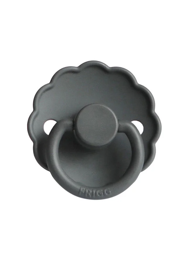 FRIGG Pack Of 1 Daisy Silicone Baby Pacifier 0-6M Graphite - Size 1