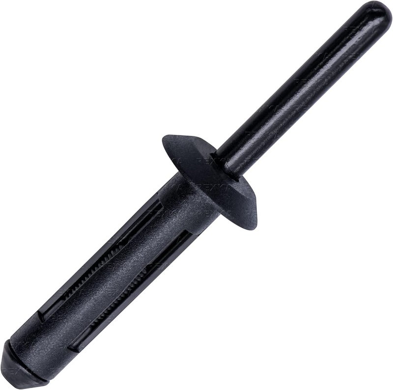 Rexka 100pcs Fender Flare Plastic Rivet 1/4 Hole for Jeep Wrangler & Liberty - Image 1