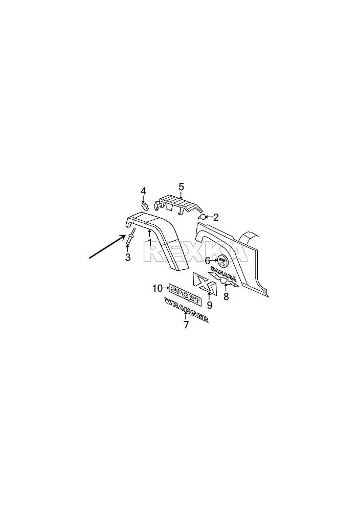 Rexka 100pcs Fender Flare Plastic Rivet 1/4 Hole for Jeep Wrangler & Liberty - Image 4