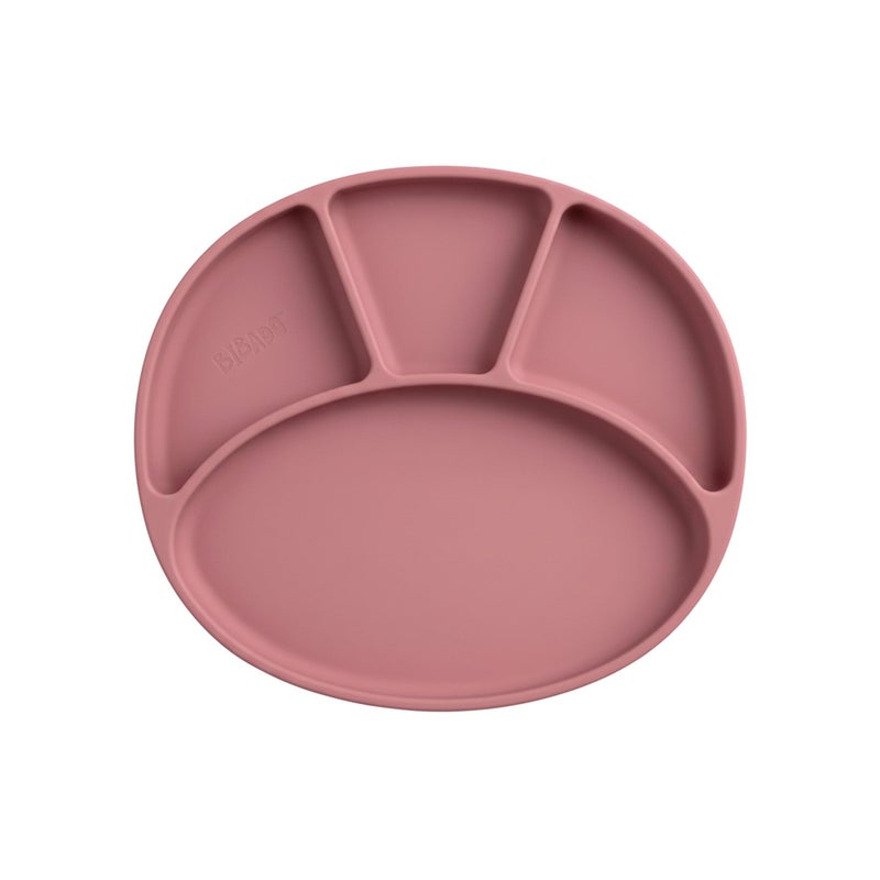 BIBaDO Silicone Suction Divider Plate Blush Toddler Plates Help Develop Motor Skills Durable Dishwasher Microwave Safe BPA Free Medical Grade Baby Essentials 6 Months to 3 Years - Image 2