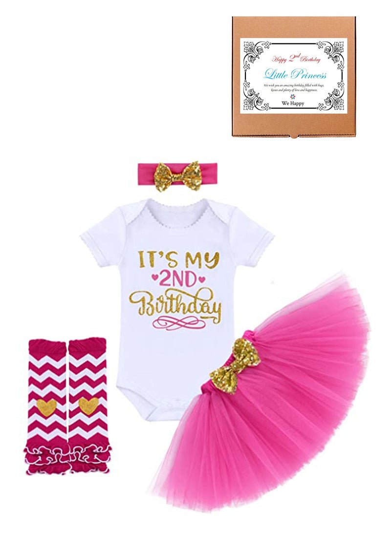 وي هابي طقم ملابس تنكرية لحفلة عيد الميلاد الثاني لمدة عامين للتصوير الفوتوغرافي 4 قطع - Image 1