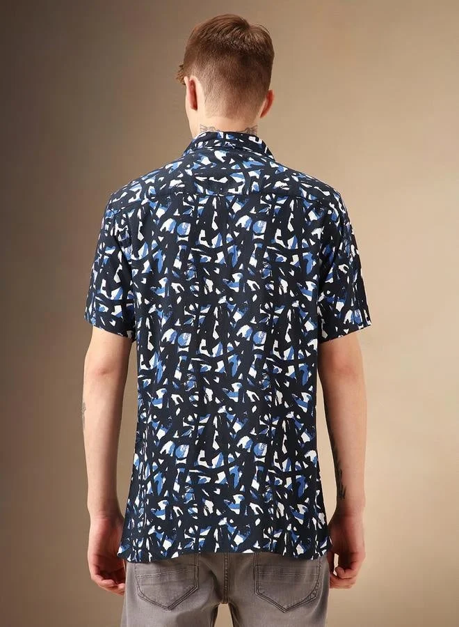 Dennis Lingo Relaxed Fit Multi Colour Rayon Shirt – Stylish and Comfortable
