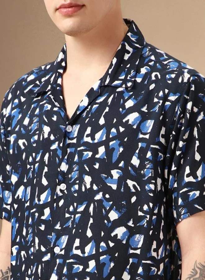 Dennis Lingo Relaxed Fit Multi Colour Rayon Shirt – Stylish and Comfortable