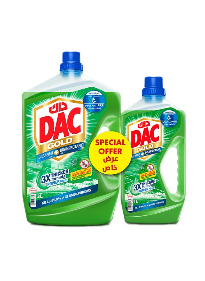 Dac - Gold Multi Purpose Disinfectant And Liquid Cleaner Green 4Liters - Image 1