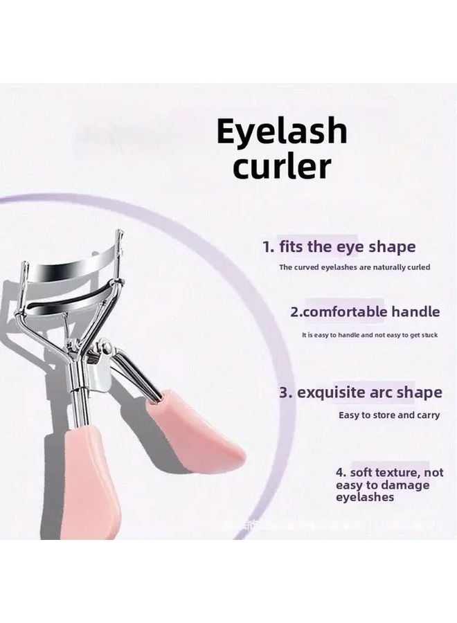 Random Color Eyelash Curler Wide Angle Dome Spring Loaded Pastel Portable Beauty Tool - Image 3