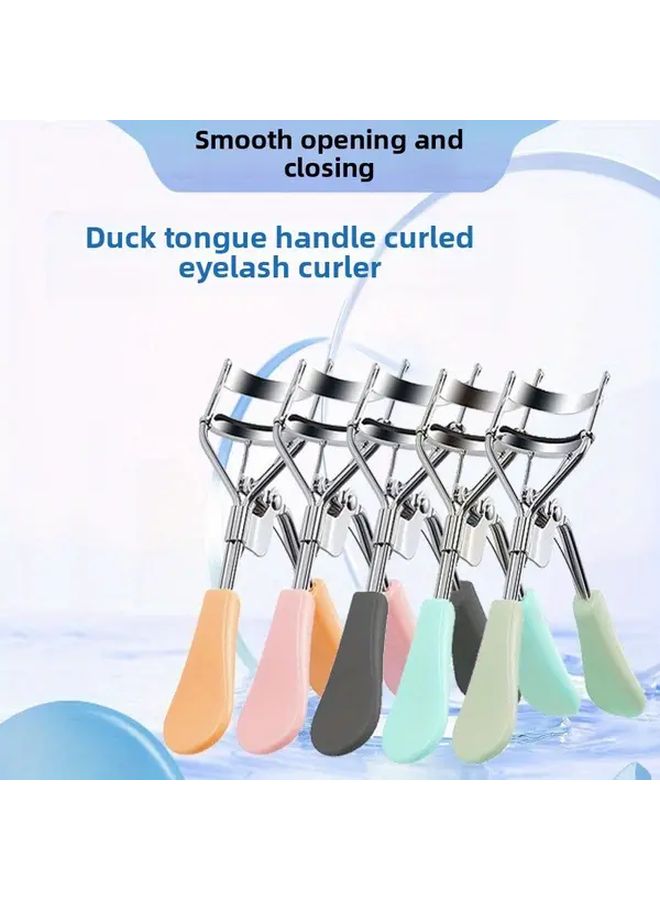 Random Color Eyelash Curler Wide Angle Dome Spring Loaded Pastel Portable Beauty Tool - Image 2