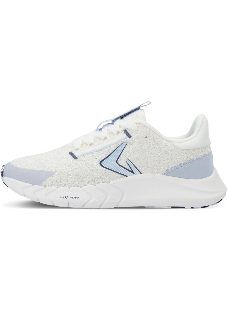 Demix Women's Running Sport Shoes – White Lightweight Fitness Sneakers with Rubber Grip Inserts - Image 3