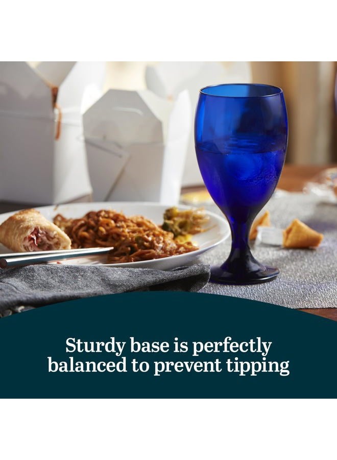 LIBBEY Premiere Iced Tea Beverage Glasses, 12 Count (Pack of 1), Cobalt Blue Goblets (16.25 oz Frustration Free Packaging) - Image 5