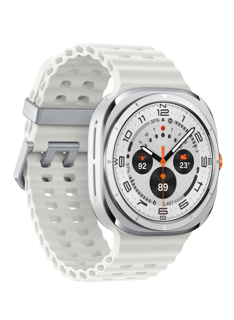 For Samsung Galaxy Watch 7 Ultra GPS NFC Compass Smart Watch, Outdoor Sport Man AMOLED 466*466 Galaxy Watch 6 Upgraded Smartwatch(White) - Image 1