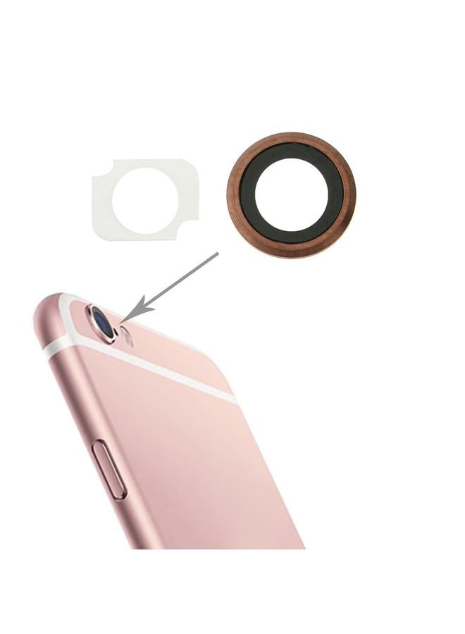 erorex Rear Camera Lens Ring + Flashlight Bracker  for iPhone 6s Plus, 10 Pairs / Set(Rose Gold) - Image 4