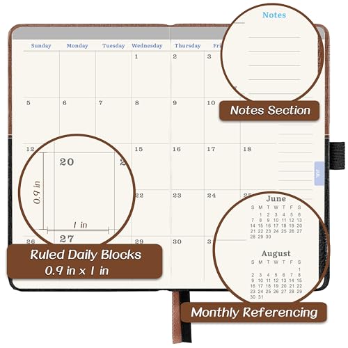Lemome 2026 Pocket Calendar - 2026 Pocket Planner for Purse, January to December 2026, 6.4'' x 3.8 - Image 3