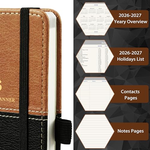 Lemome 2026 Pocket Calendar - 2026 Pocket Planner for Purse, January to December 2026, 6.4'' x 3.8 - Image 2