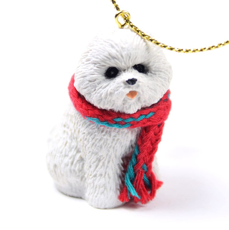 Conversation Concept مفاهيم المحادثة Bichon Fried Tiny Miniature واحدة زخرفة عيد الميلاد - مبهجة! - Image 1