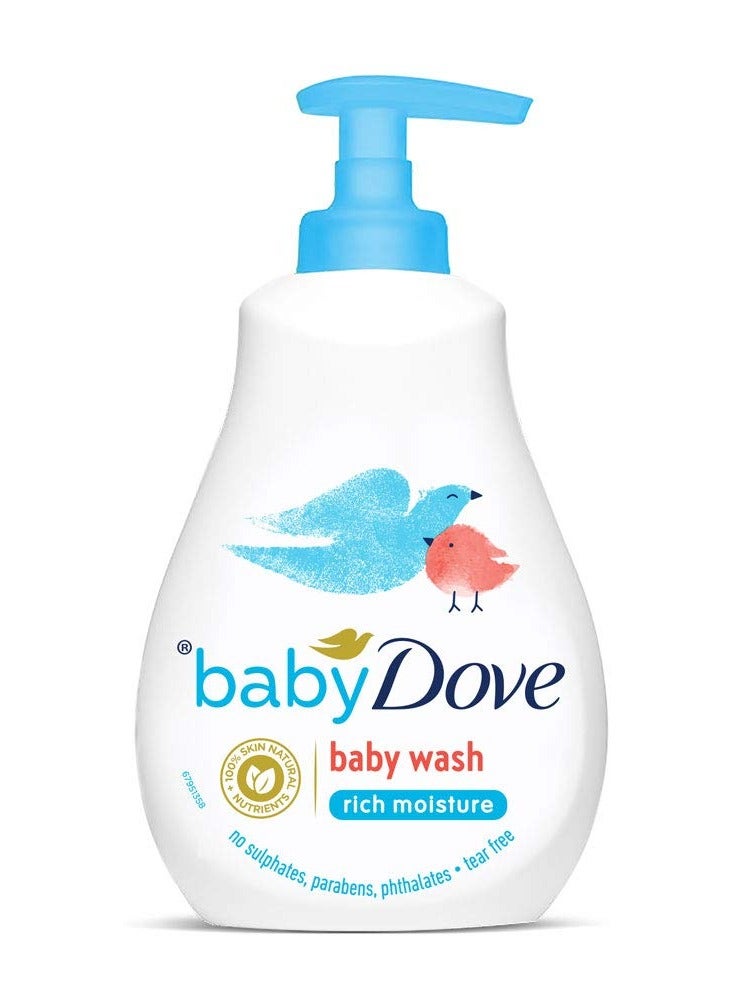 Dove Baby Dove Rich Moisture Hair to Toe Baby Wash 400 ml and Rich Moisture Nourishing Baby Lotion 200ml Combo - Image 2