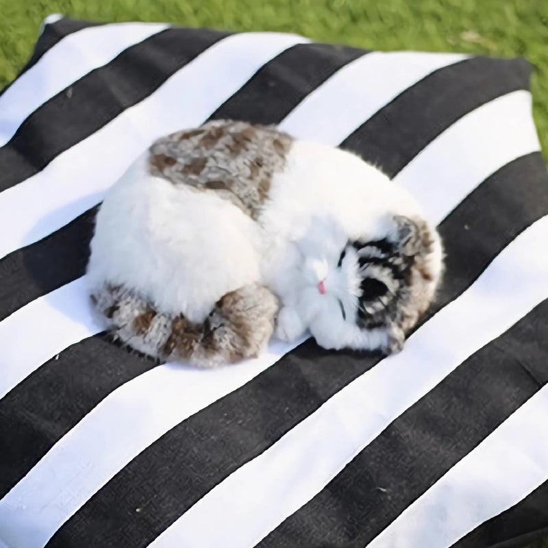 Dog Bed Tent,Portable Pet Tent for Cats or Small Dogs,Removable & Washable,Indoor Dog House with Thick Cushion,Cat Tents for Indoor Cats,Soft,Cozy,Pet Teepee,Dog Cabana Outdoor(White&Black) - Image 5