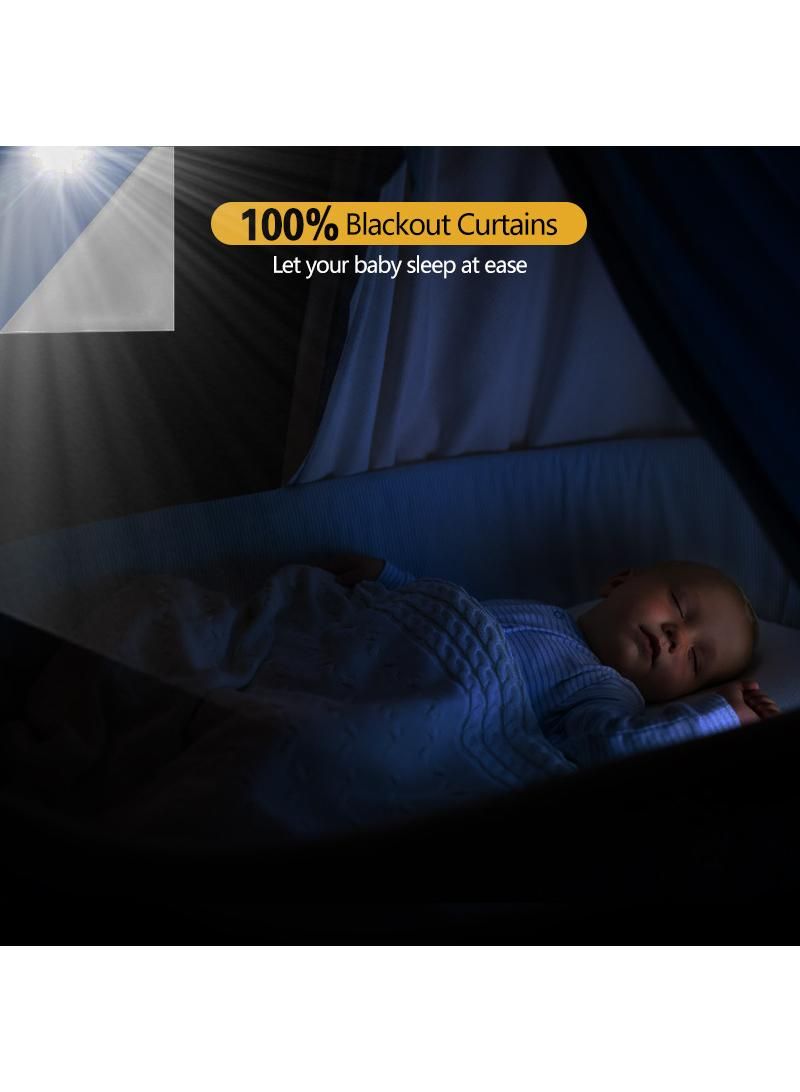 145*100cm 420D Oxford fabric full blackout curtains Portable curtains can be cut with Velcro blackout curtains - Image 3