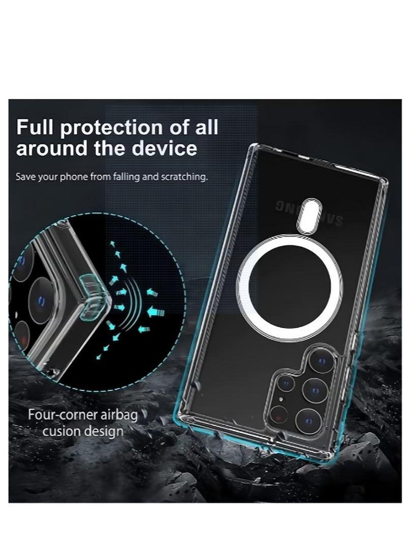 Generic - Case Cover Clear for Samsung Galaxy S24 Ultra with Support Magsafe Charger Charging Thin Shockproof and Transparent Non-yellow Case - Image 1