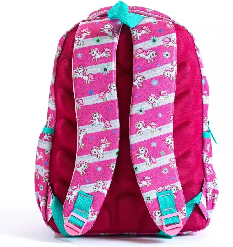 Esbuik New Season Lunchbox and Pen Holder Gift Orthopedic - Unicorn Patterned 3-Piece School Bag Set