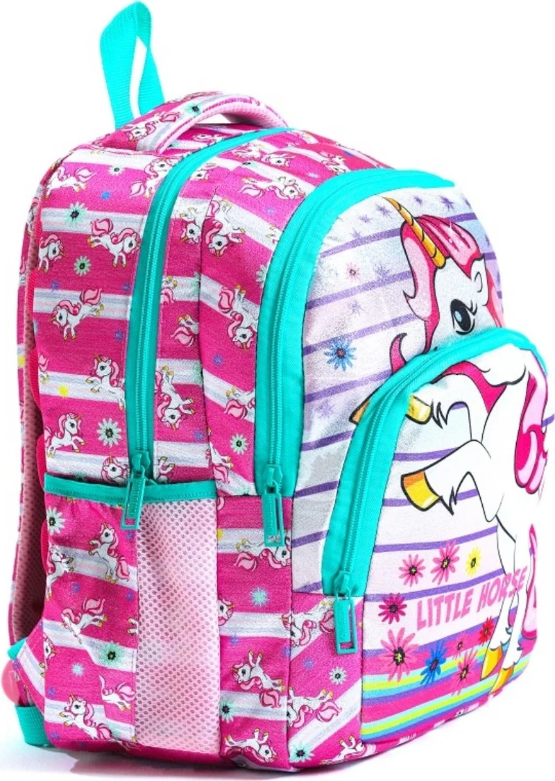 Esbuik New Season Lunchbox and Pen Holder Gift Orthopedic - Unicorn Patterned 3-Piece School Bag Set