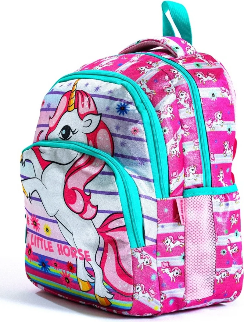 Esbuik New Season Lunchbox and Pen Holder Gift Orthopedic - Unicorn Patterned 3-Piece School Bag Set
