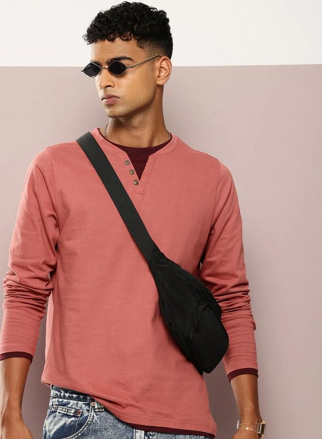 Dillinger Men Long Sleeve Cotton T-Shirt