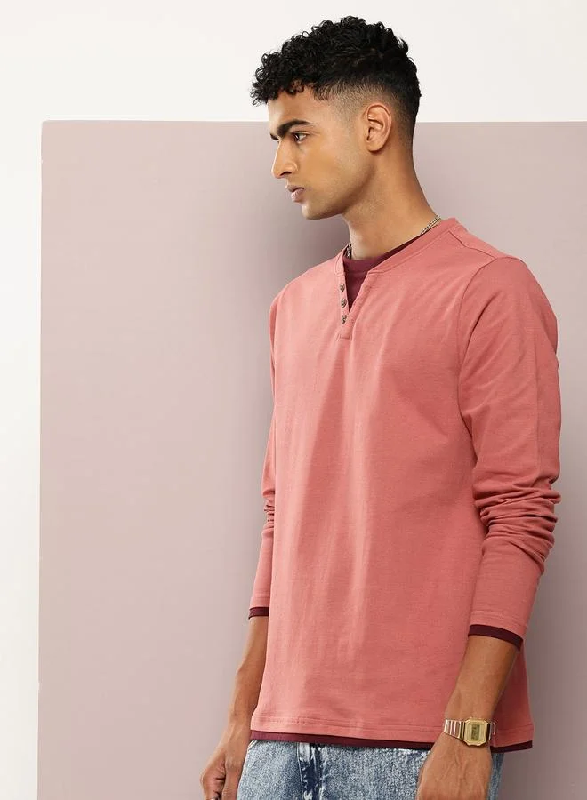 Dillinger Men Long Sleeve Cotton T-Shirt