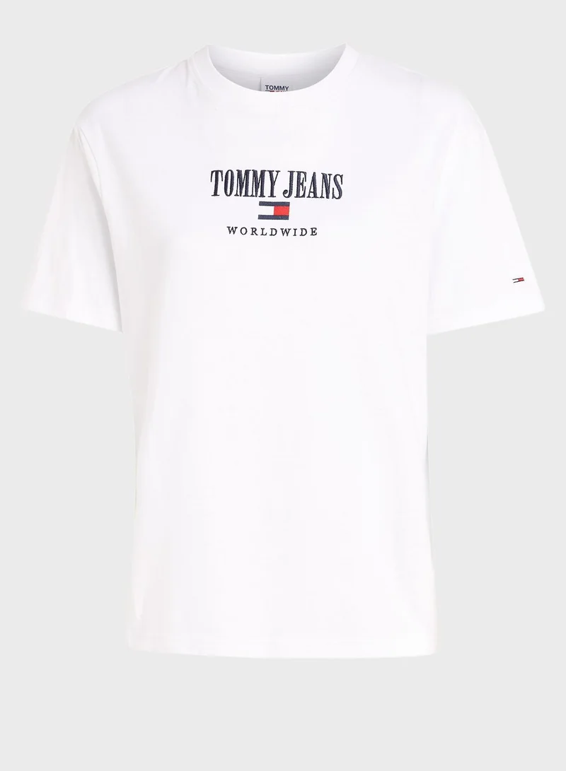 TOMMY JEANS Crew Neck Logo T-Shirt