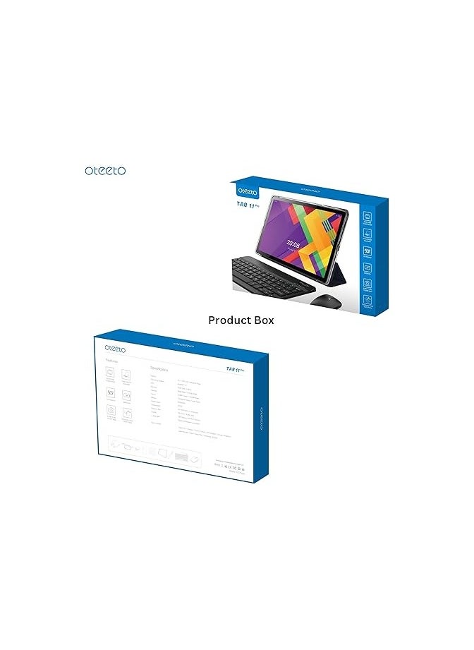 Oteeto Tab 12 Pro, 10.1" IPS Display, Octa Core 1.6Ghz Processor, 8GB RAM, 512GB ROM, Android 13, 5.0MP Front + 13.0MP Rear Camera, 5G/Wi-Fi, 6000mAh Battery, Blue | TAB-12-PRO-BLUE
