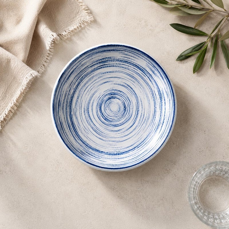 Servewell Harmony Melamine Round Dish 6" Spiral Star Dots 15.3x3.5cm - Image 2