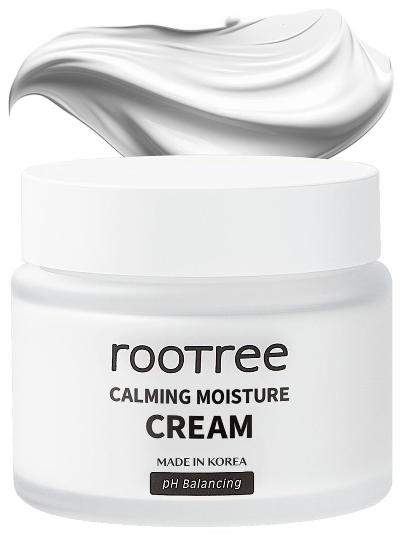 rootree - Phyto Ground Calming Moisture Cream - Korean Skincare, Moisturizing Facial Care, K Beauty Intense Hydration, Vegan & Cruelty Free - Image 1