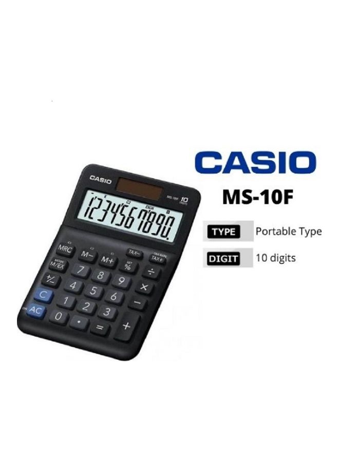 كاسيو آلات حاسبة MS-10F-W-DP للمكتب مكونة من 10 أرقام وشاشة كبيرة جدًا ومعدل الضريبة - Image 2