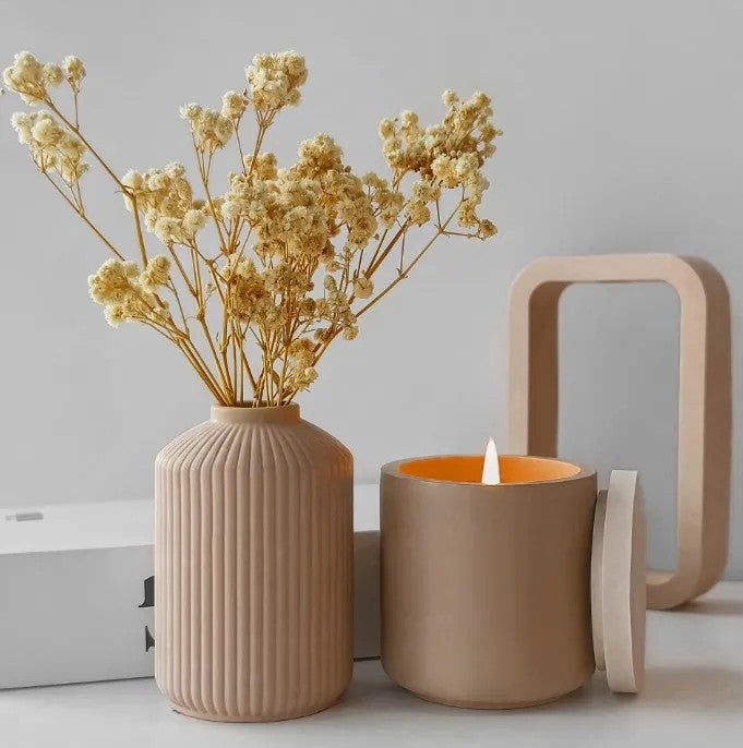 Y&D J-301 Multi-Style Suit Vase Silicone Mold for Cement Plaster Flower Arrangement DIY Mould Home Decor Vases - Image 4