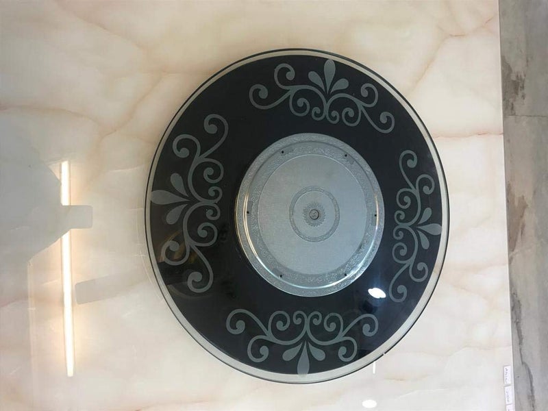KLM SYSTEMS KLM SYSTEMS REVOLVING Glass Table TOP PLU21  - Image 1
