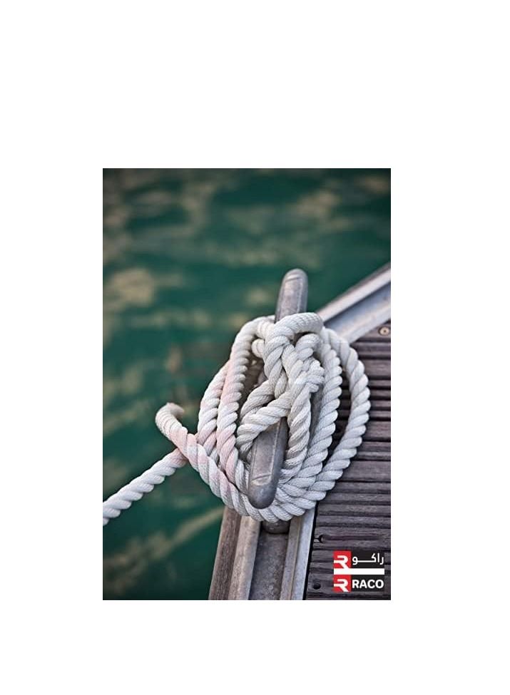 RACO All-Purpose Nylon Rope for Both Indoor and Outdoor Purposes 90-meter length, white color 10mm - Image 5