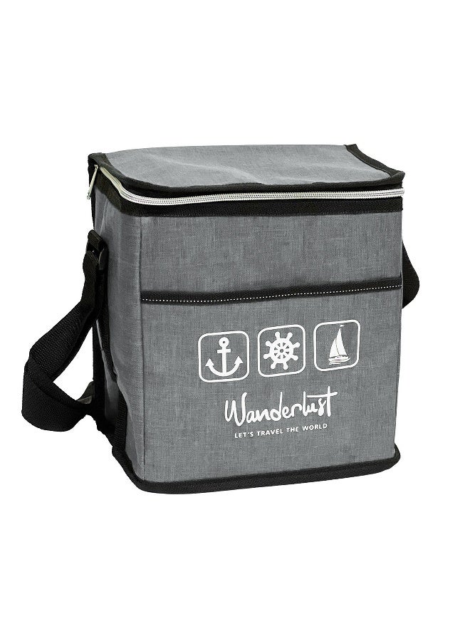 توشيونيكس حقيبة غداء حرارية بتصميم وندرلاست – حقيبة طعام معزولة للمكتب، المدرسة، التخييم، النزهات – مع جيب أمامي وسحاب وحزام طويل – قماش أوكسفورد لحمل الوجبات والمشروبات – الحجم 22×17×25 سم – سعة 9.3 لتر - Image 1