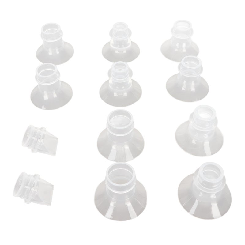 10pcs Breast Pump Flange Inserts Wearable Breast Pump Silicone Flange with Duckbill Valve 13mm 15mm 17mm 19mm 21mm - Image 5