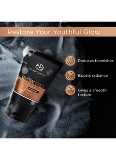 The Man Company Glow Pro Face Wash For Men - 100Ml | Enriched With Glutathione, Charcoal | Instant Glow, Deep Cleansing & Evens Skin Tone | Men'S Face Wash For Dry Skin | Toxin Free  - Image 3