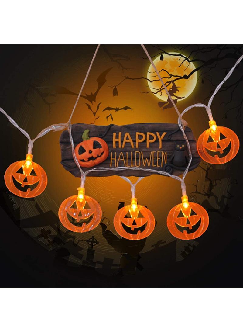 Pumpkin Lamp String LED Atmosphere Decoration Lamp Battery Box Lamp String 1.5m 10 Lamp