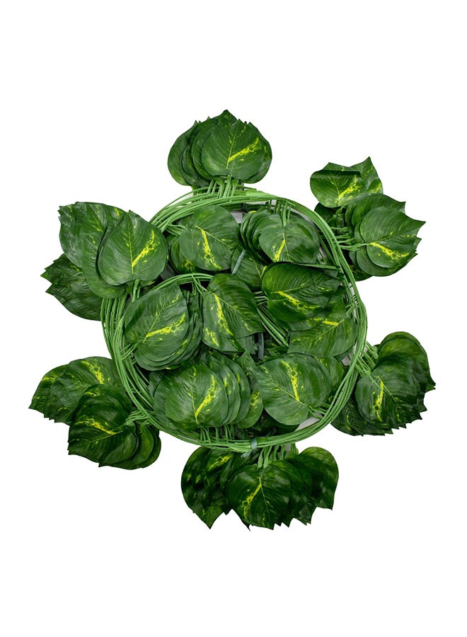 12-Piece Artificial Ivy Leaf Hanging Wall Décor Green 2.3meter - Image 1