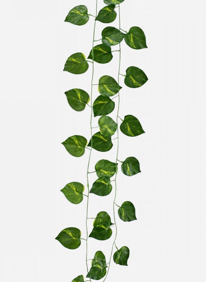 12-Piece Artificial Ivy Leaf Hanging Wall Décor Green 2.3meter - Image 3