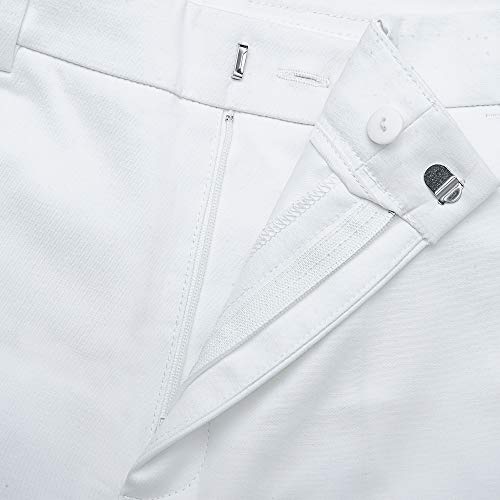 Marycrafts Women's Work Ankle Dress Pants Trousers Slacks (10, White 1) - Image 3
