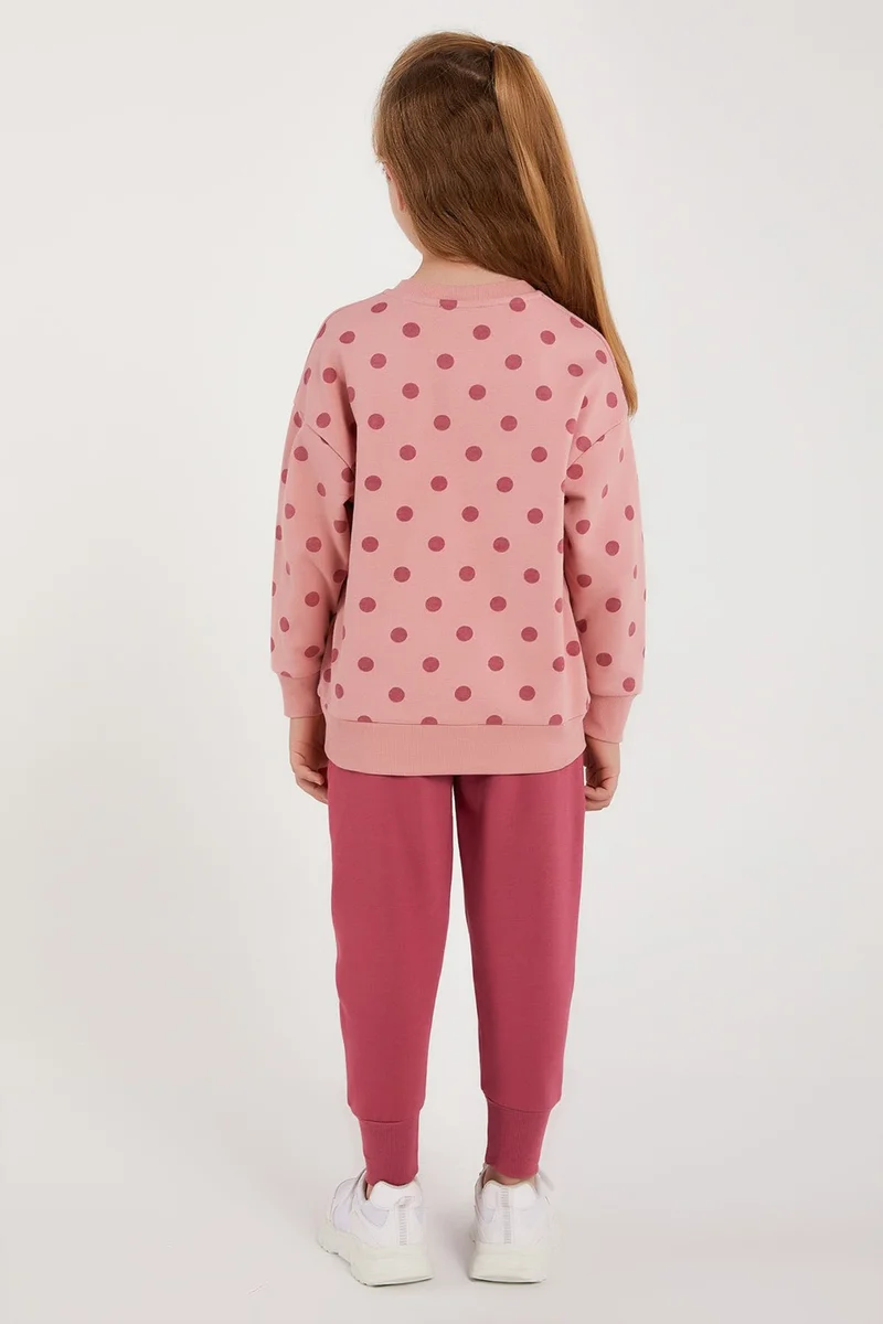 U.S. Polo Assn. BASE. Polo Assn. Base. Polo Assn Licensed Retro Pink Girl's Polka Dot Tracksuit Suit