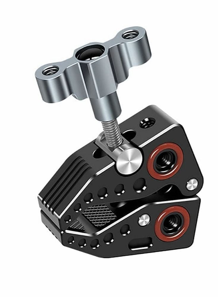 Captaintech Camera Mounts and Clamps Side Arms with 3/8 and 1/4 Screw Holes Tripods for Video Shooting Action Camera Phone Clips Selfie Live Streaming - Image 4