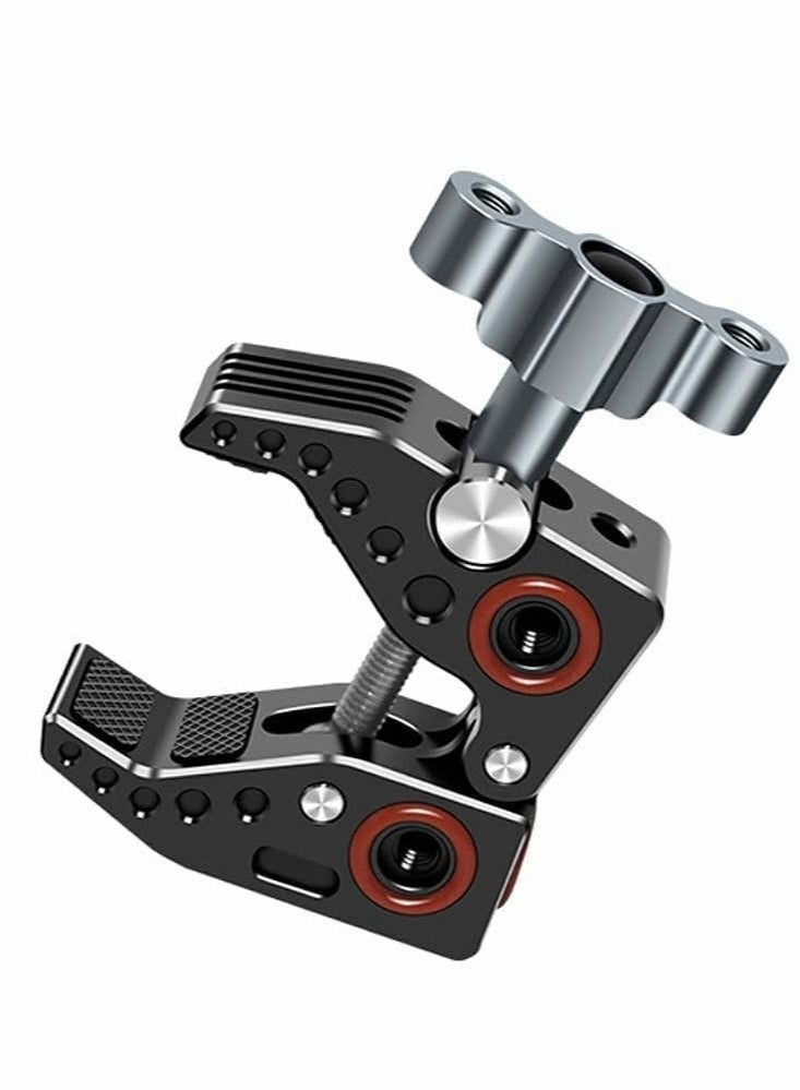 Captaintech Camera Mounts and Clamps Side Arms with 3/8 and 1/4 Screw Holes Tripods for Video Shooting Action Camera Phone Clips Selfie Live Streaming - Image 5