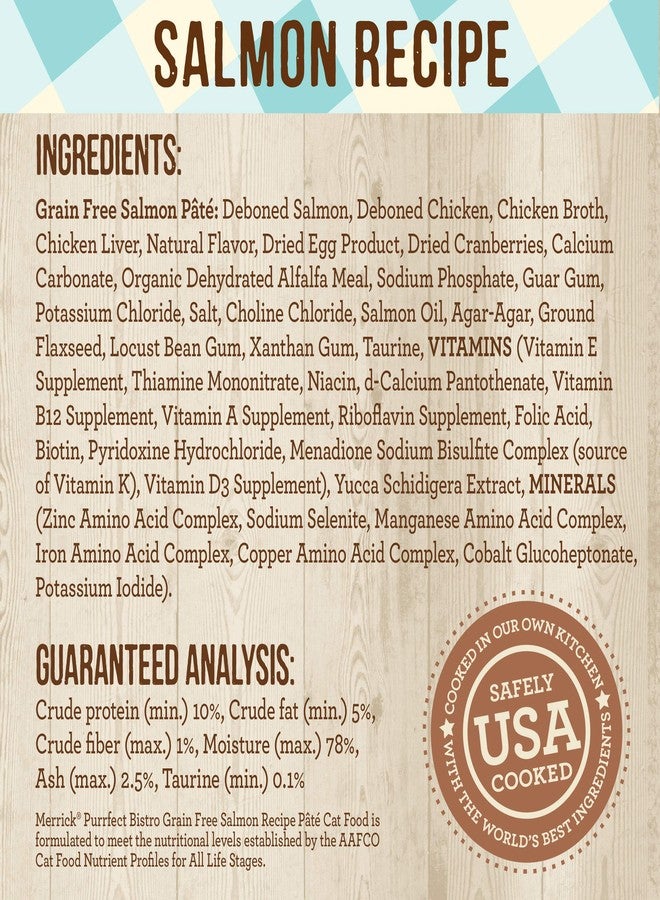 ميريك بيرفكت بيسترو، طعام قطط رطب فاخر معلب خالٍ من الحبوب، بنكهة المأكولات البحرية - (عبوة واحدة) 8.25 رطل. - Image 5