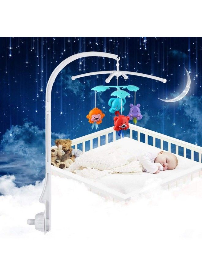 Estink Baby Mobile Holder 26 Inch White Baby Crib Mobile Music Box Bed Bell Toy Holder Toy Decoration Hanging Arm Bracket For Baby Bed Perambulator (Without Dolls) - Image 4